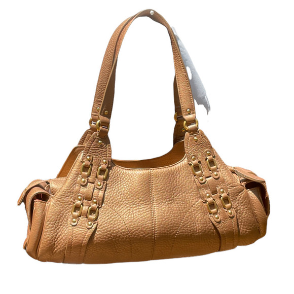 Cole Haan Village F05 Metallic Tan Metallic Handbag - Picture 3 of 11